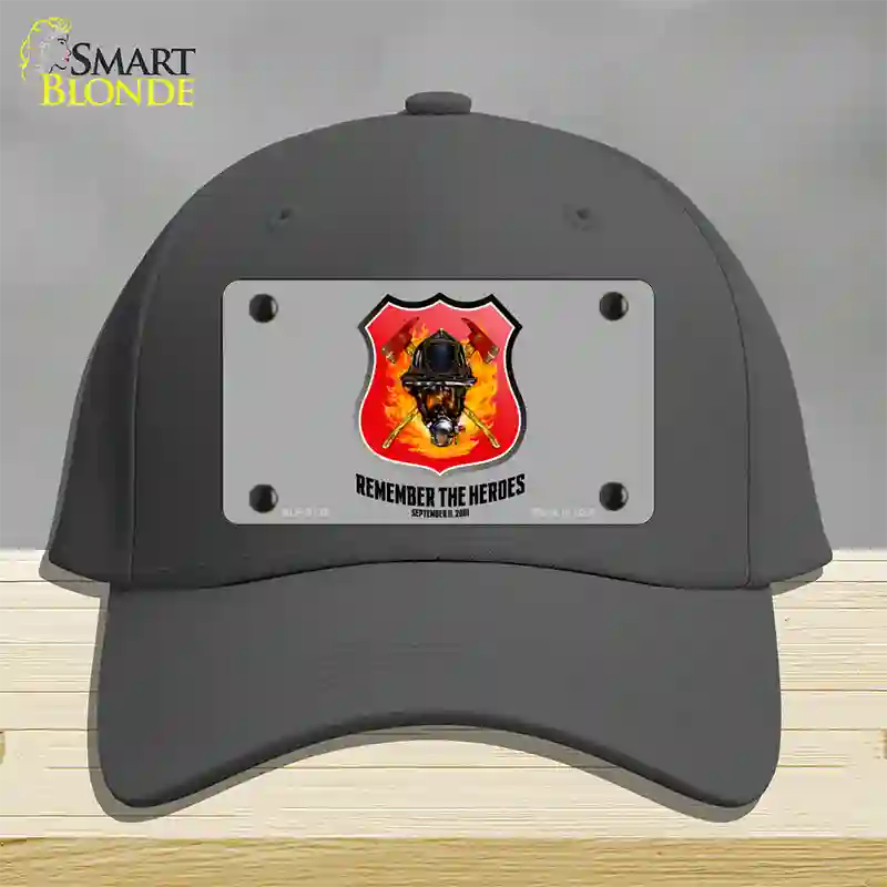 Remember The Heroes Novelty License Plate Hat Cotton / Charcoal