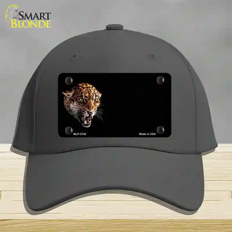 Jaguar Offset Novelty License Plate Hat Cotton / Charcoal