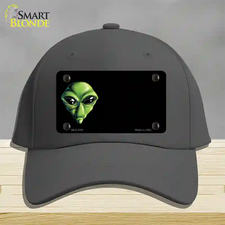 Alien Offset Novelty License Plate Hat Cotton / Charcoal