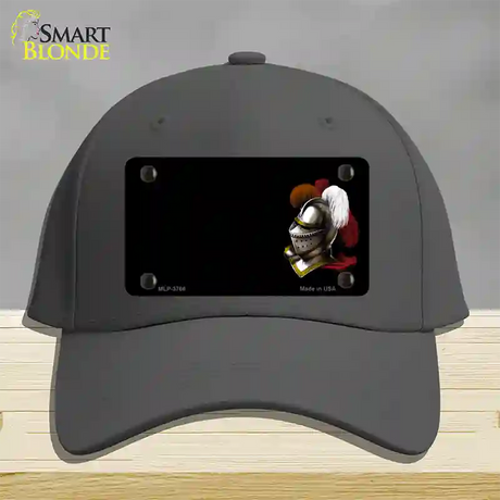 Armor Offset Novelty License Plate Hat Cotton / Charcoal