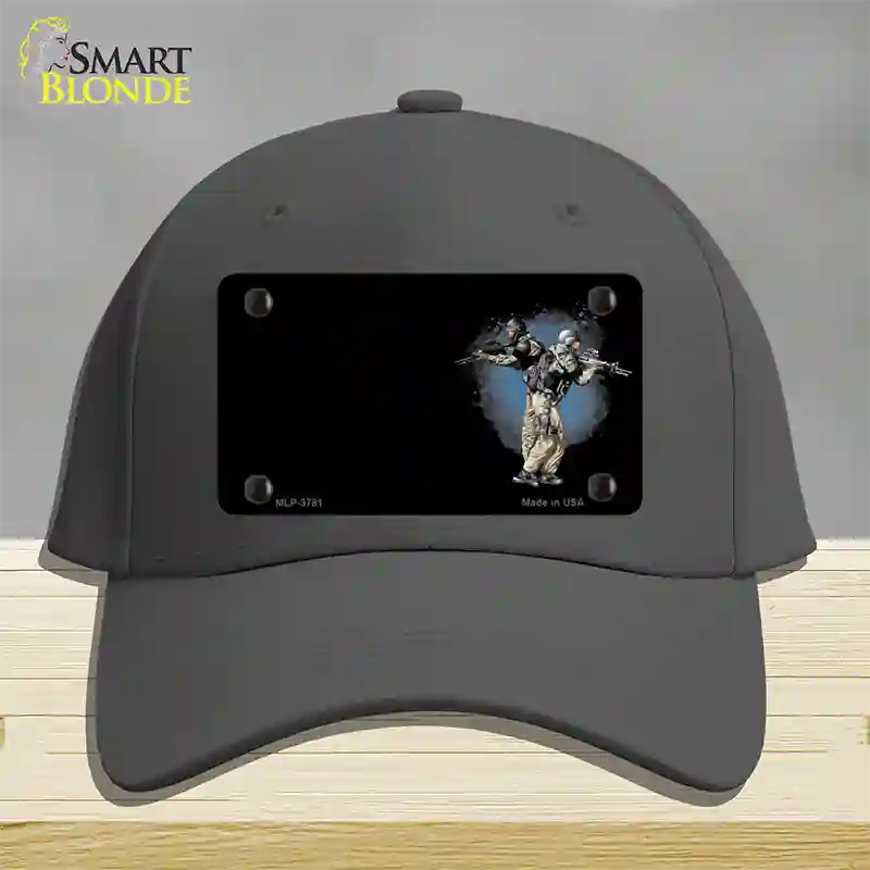 SWAT Offset Novelty License Plate Hat Cotton / Charcoal