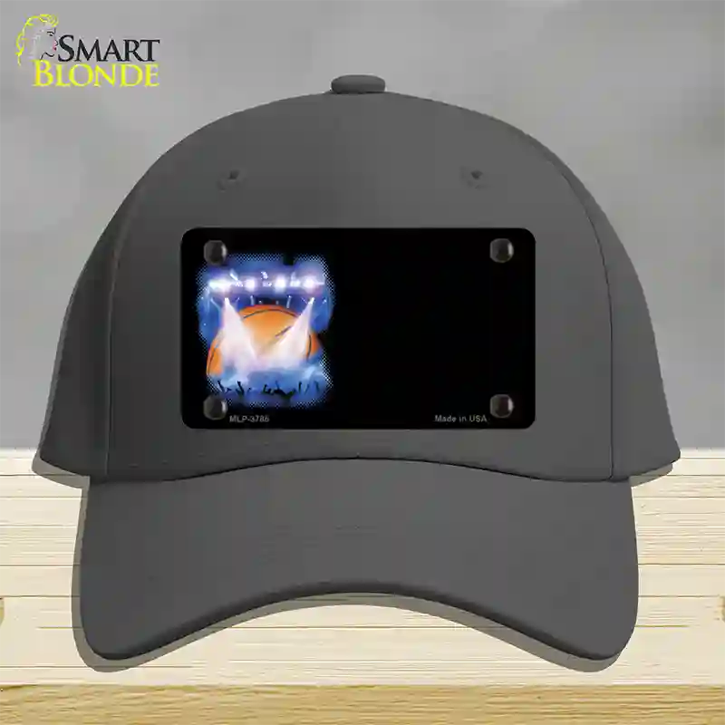 Basketball Game Offset Novelty License Plate Hat Cotton / Charcoal