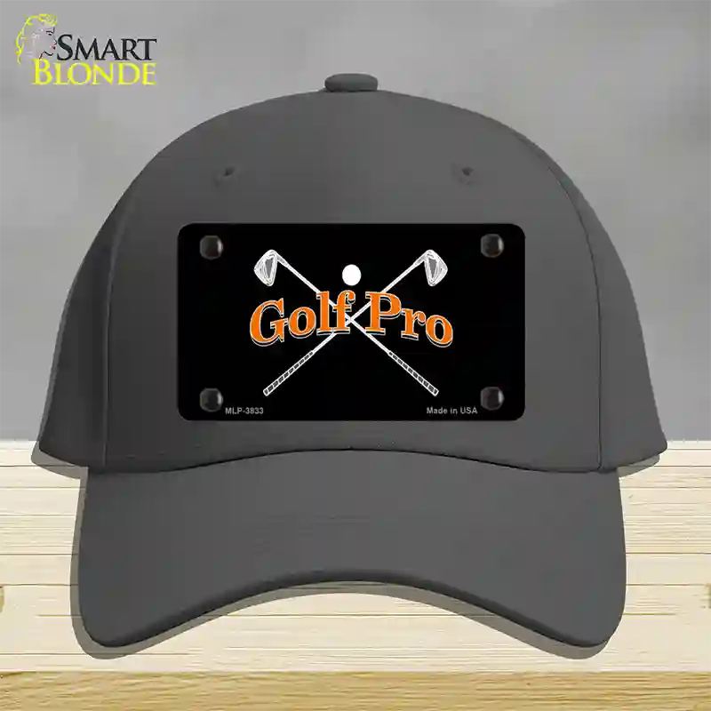 Golf Pro Novelty License Plate Hat Cotton / Charcoal