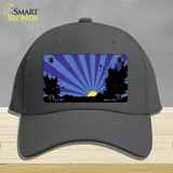 Southwest Purple Sunset Novelty License Plate Hat Cotton / Charcoal