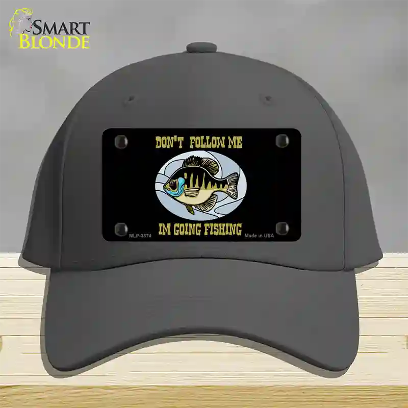 Dont Follow Me Novelty License Plate Hat Cotton / Charcoal