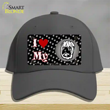 I Love My Chinese Shar Pei Novelty License Plate Hat Cotton / Charcoal