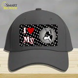 I Love My Miniature Pinscher Novelty License Plate Hat Cotton / Charcoal