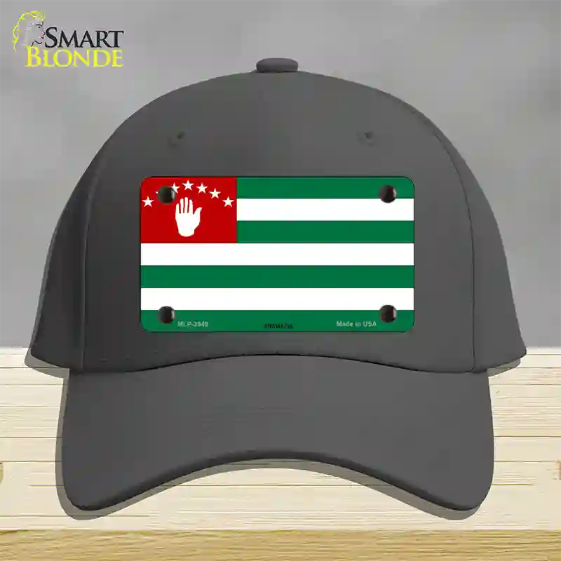 Abkhazia Flag Novelty License Plate Hat Cotton / Charcoal