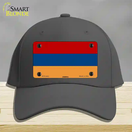 Armenia Flag Novelty License Plate Hat Cotton / Charcoal