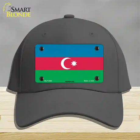 Azerbaijan Flag Novelty License Plate Hat Cotton / Charcoal