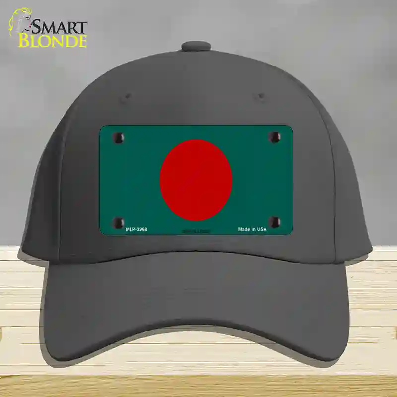 Bangladesh Flag Novelty License Plate Hat Cotton / Charcoal