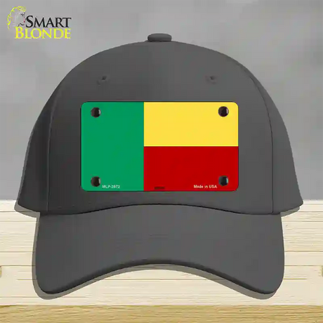 Benin Flag Novelty License Plate Hat Cotton / Charcoal