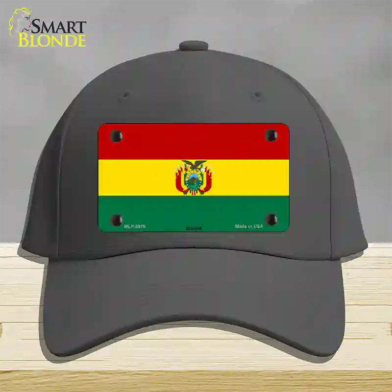 Bolivia Flag Novelty License Plate Hat Cotton / Charcoal