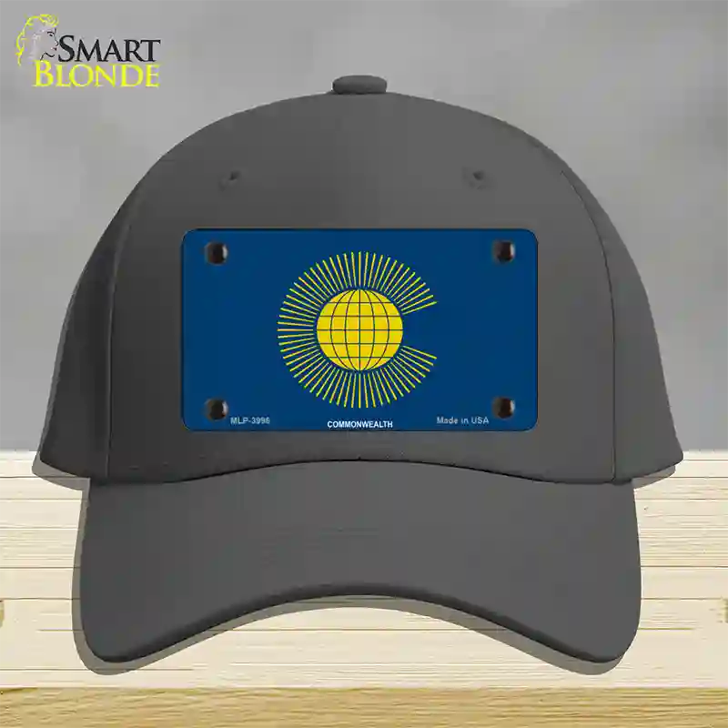 Commonwealth Flag Novelty License Plate Hat Cotton / Charcoal