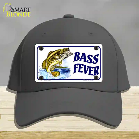 Bass Fever Novelty License Plate Hat Cotton / Charcoal