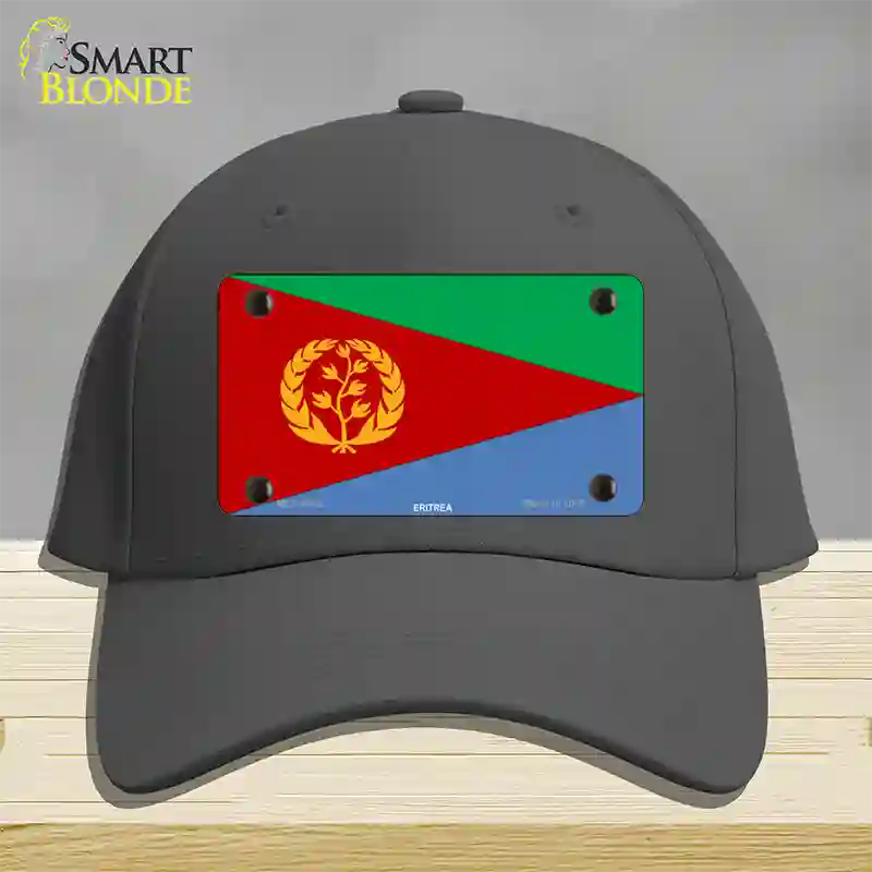 Eritrea Flag Novelty License Plate Hat Cotton / Charcoal