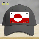 Greenland Flag Novelty License Plate Hat Cotton / Charcoal