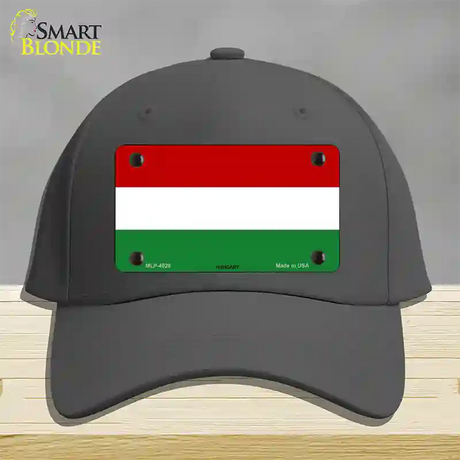 Hungary Flag Novelty License Plate Hat Cotton / Charcoal