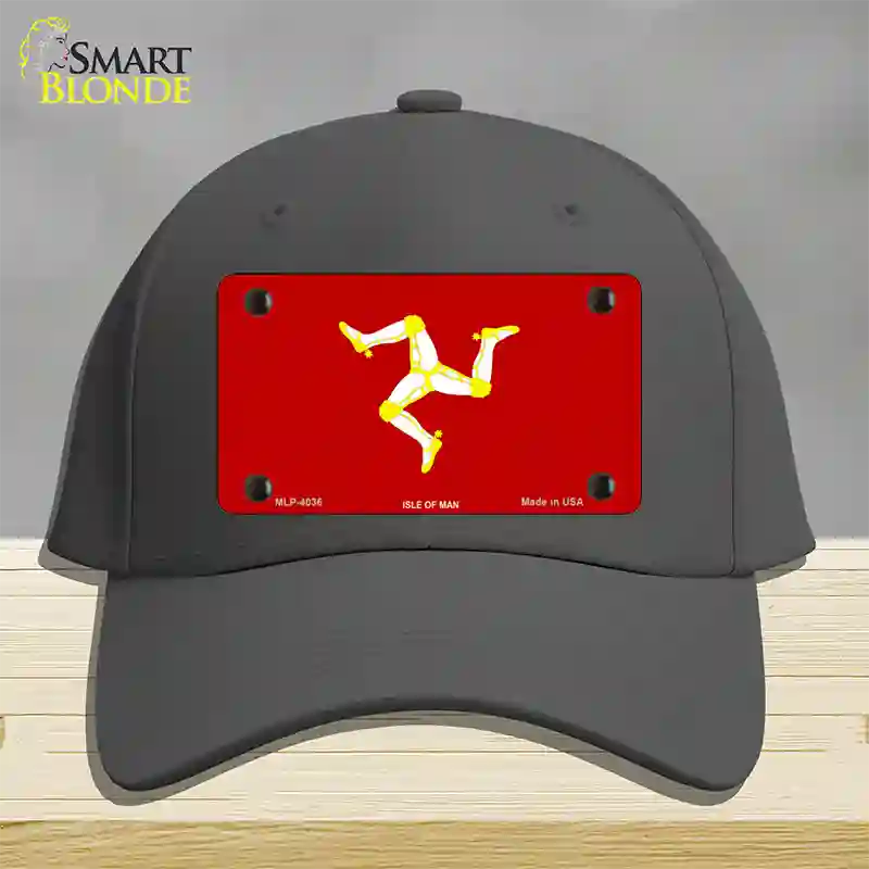 Isle Of Man Flag Novelty License Plate Hat Cotton / Charcoal