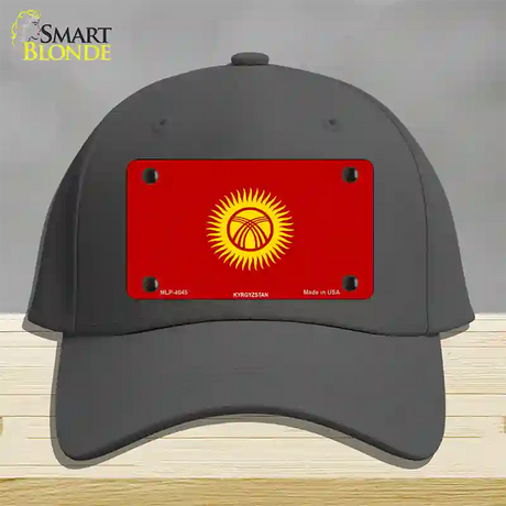 Kyrgyzsyan Flag Novelty License Plate Hat Cotton / Charcoal