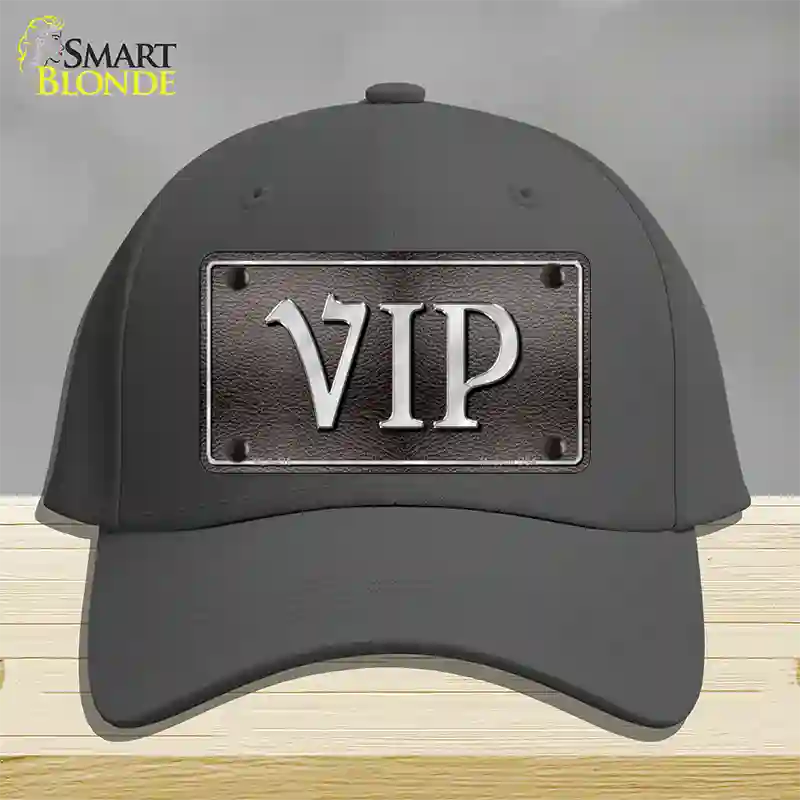 VIP Novelty License Plate Hat Cotton / Charcoal