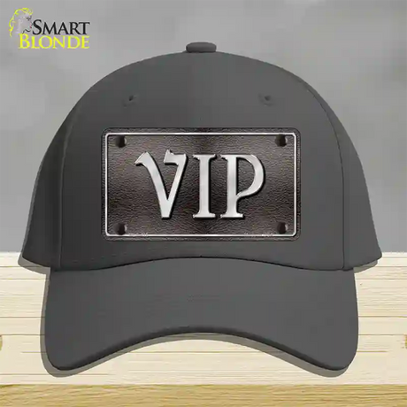 VIP Novelty License Plate Hat Cotton / Charcoal