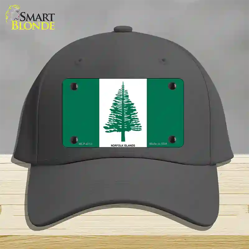 Norfolk Islands Flag Novelty License Plate Hat Cotton / Charcoal