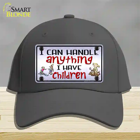 I Can Handle Anything Novelty License Plate Hat Cotton / Charcoal