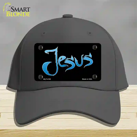 Jesus Novelty License Plate Hat Cotton / Charcoal