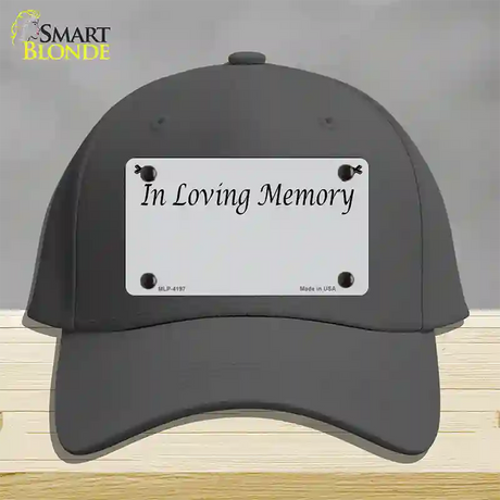 In Loving Memory Gray Novelty License Plate Hat Cotton / Charcoal