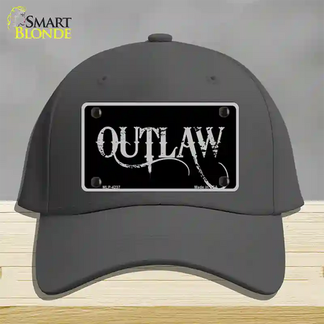 Outlaw Novelty License Plate Hat Cotton / Charcoal