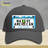 Native American South Carolina Novelty License Plate Hat Cotton / Charcoal