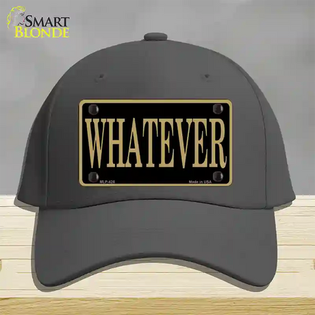 Whatever Novelty License Plate Hat Cotton / Charcoal