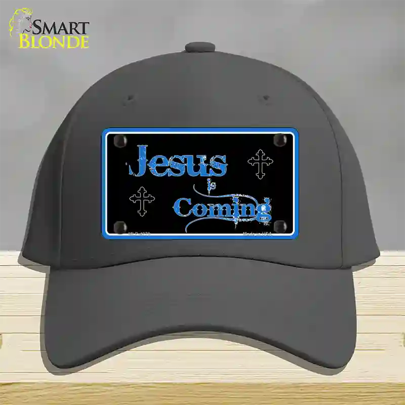 Jesus Is Coming Novelty License Plate Hat Cotton / Charcoal