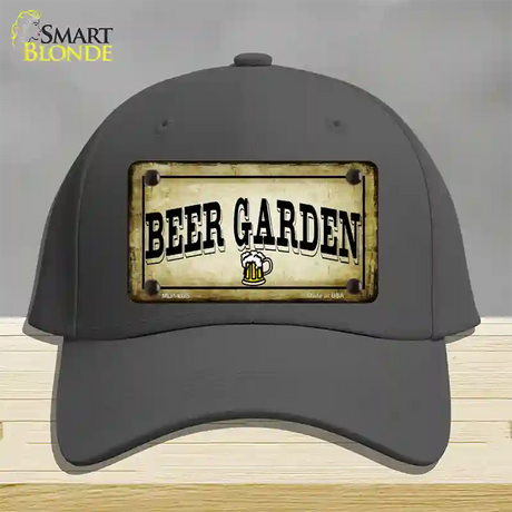 Beer Garden Novelty License Plate Hat Cotton / Charcoal