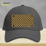 Brown Polka Dot Novelty License Plate Hat Cotton / Charcoal