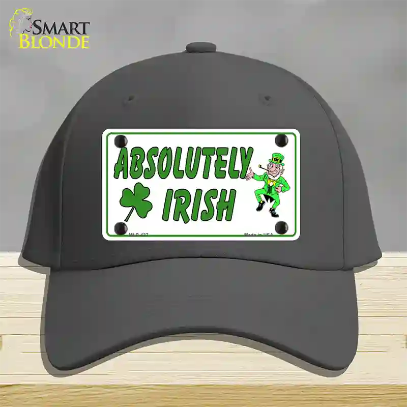 Absolutely Irish Novelty License Plate Hat Cotton / Charcoal