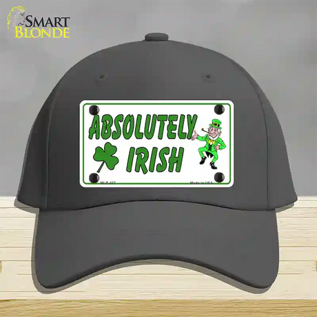 Absolutely Irish Novelty License Plate Hat Cotton / Charcoal