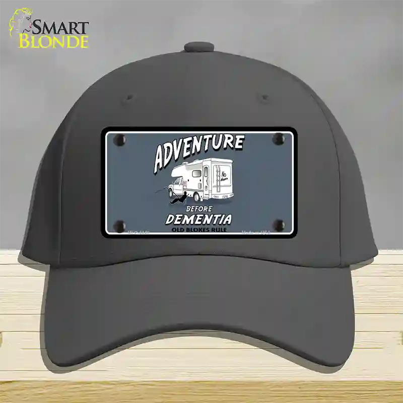 Adventure Before Dementia Novelty License Plate Hat Cotton / Charcoal