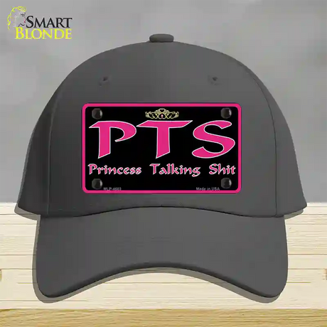 P.T.S. Novelty License Plate Hat Cotton / Charcoal