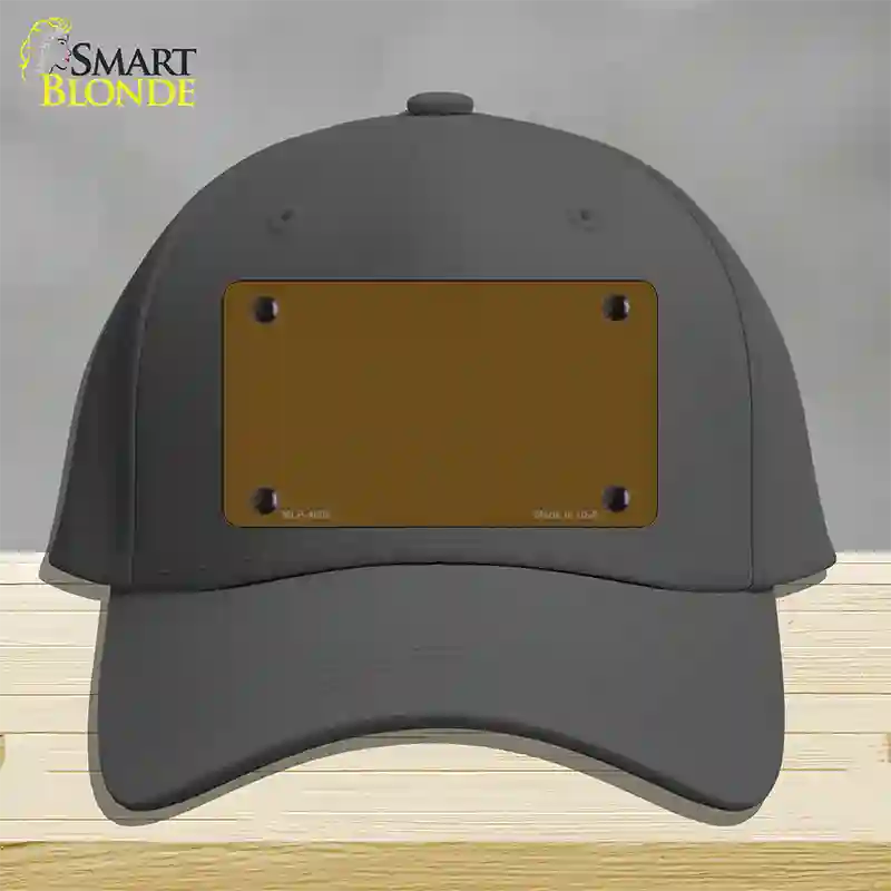 Brown Solid Novelty License Plate Hat Cotton / Charcoal