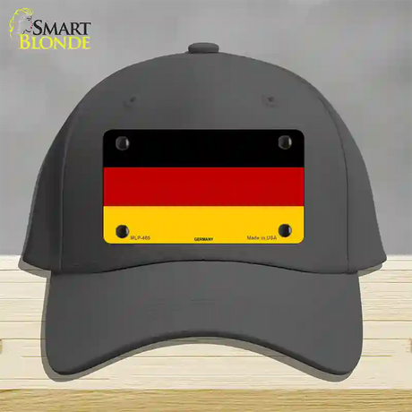 Germany Flag Novelty License Plate Hat Cotton / Charcoal