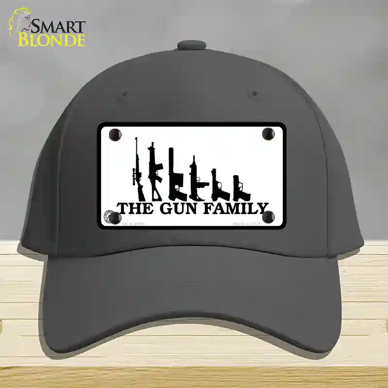 The Gun Family Novelty License Plate Hat Cotton / Charcoal