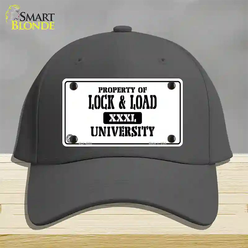 Lock And Load Novelty License Plate Hat Cotton / Charcoal