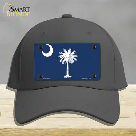 South Carolina State Flag Novelty License Plate Hat Cotton / Charcoal