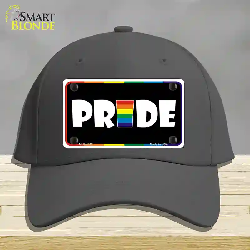 Pride Novelty License Plate Hat Cotton / Charcoal