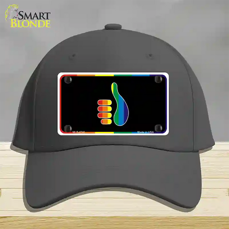 Thumbs Up Novelty License Plate Hat Cotton / Charcoal