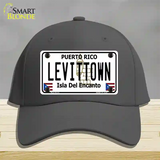 Levittown Puerto Rico Novelty License Plate Hat Cotton / Charcoal