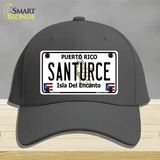 Santurce Puerto Rico Novelty License Plate Hat Cotton / Charcoal