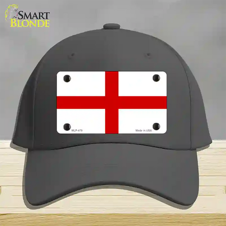 England Flag Novelty License Plate Hat Cotton / Charcoal